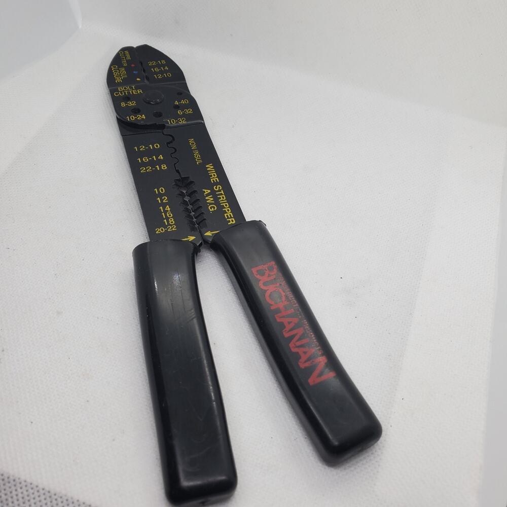 Buchanan Electricians Wire Stripper Cutter Crimper Tool Multi Purpose Pliers